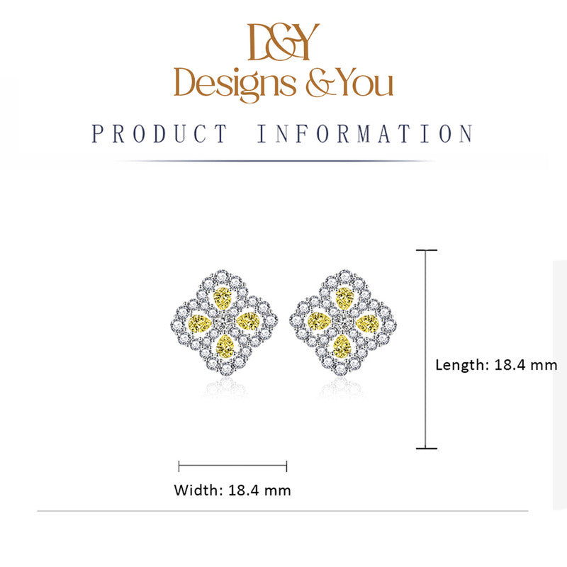 Crushed Ice Cut Cubic Zirconia Silver Plated Contemporary Stud Earrings