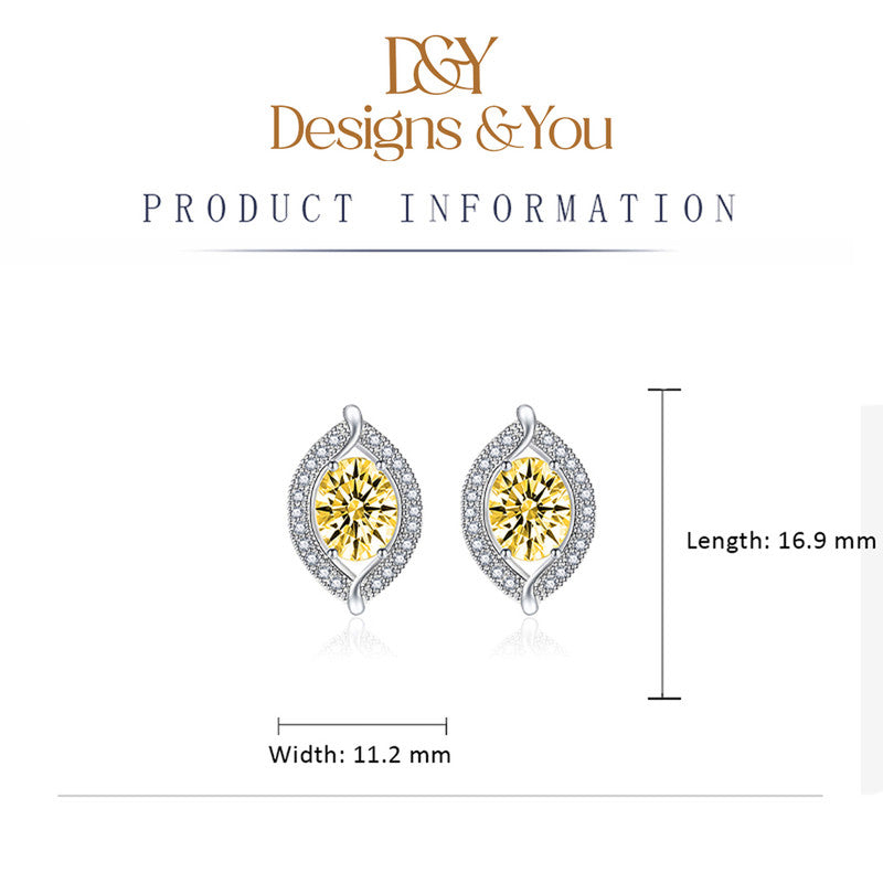 Crushed Ice Cut Cubic Zirconia Silver Plated Geometric Stud Earrings