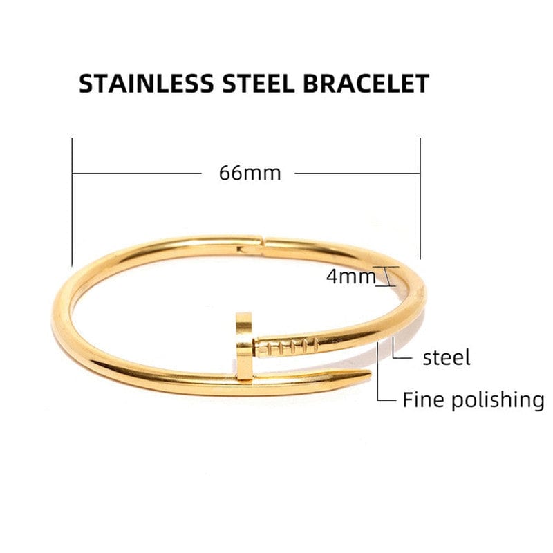 Stainless Steel Anti Tarnish Nail Bracelet