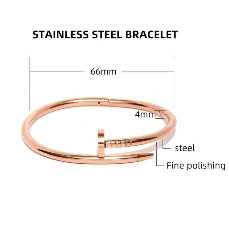 Stainless Steel Anti Tarnish Nail Bracelet